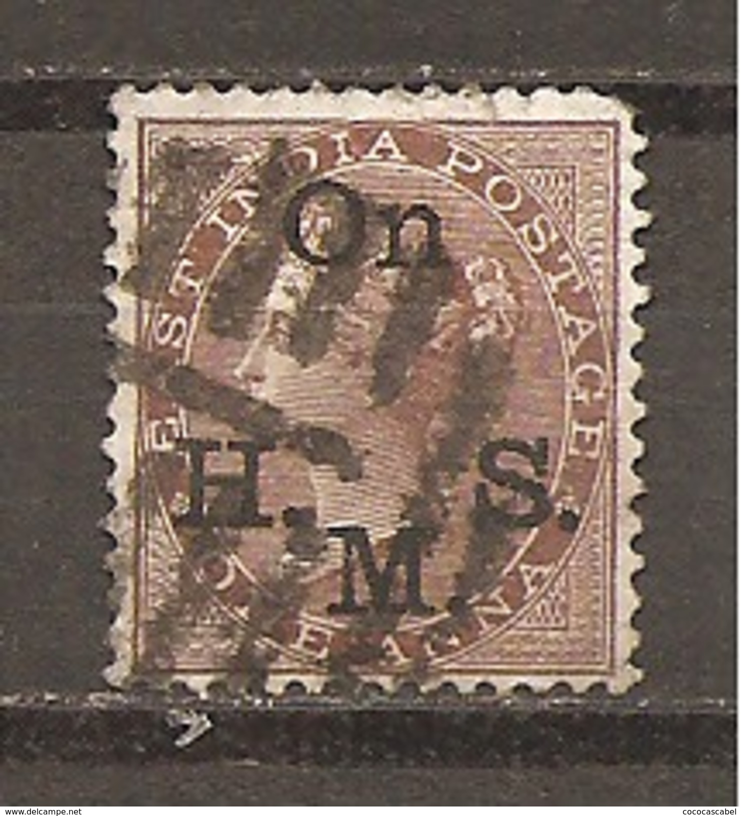 India Inglesa -  Nº Yvert Servicio 25 (usado) (o) - 1858-79 Kronenkolonie