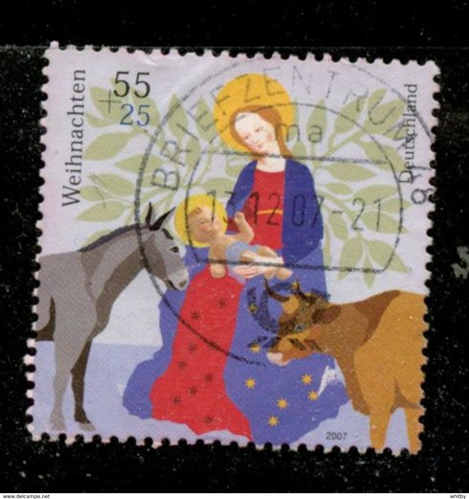 Germany 2007 55+25c Christmas Issue #B991 - Used Stamps