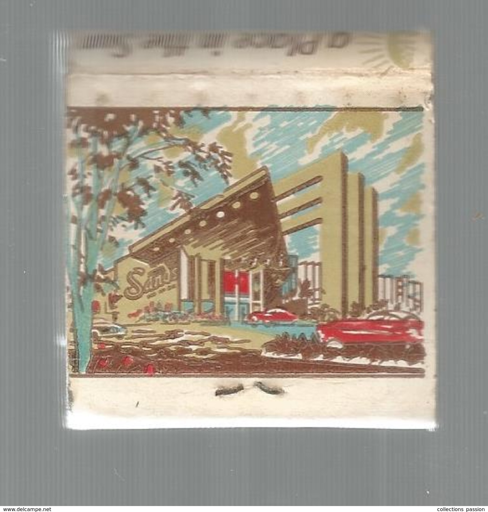 G-I-E , Tabac , Boite , Pochette D'ALLUMETTES, 3 Scans, Publicité, THE SANDS , LAS VEGAS , NEVADA - Matchbox Labels