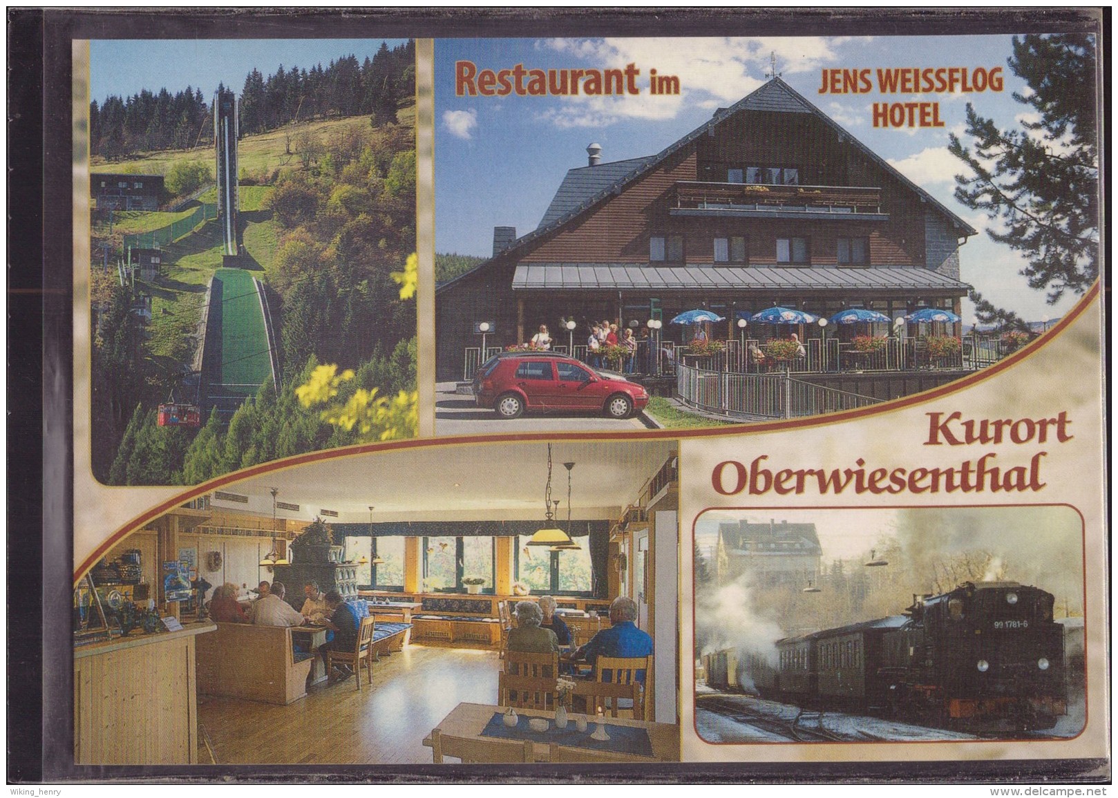 Oberwiesenthal - Hotel Restaurant Jens Weissflog   Mit Zusatzstempel Bergrestaurant Himmelsleiter - Oberwiesenthal