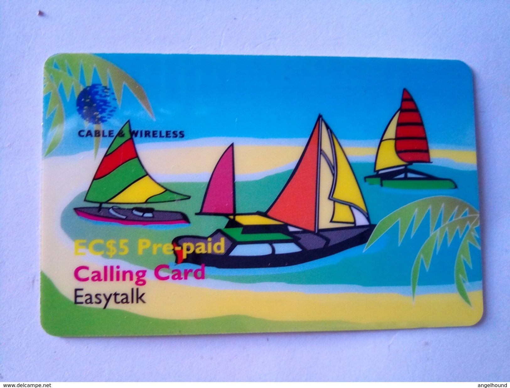 St Vincent Phonecard EC$5 Sail Boats Remote - St. Vincent & The Grenadines