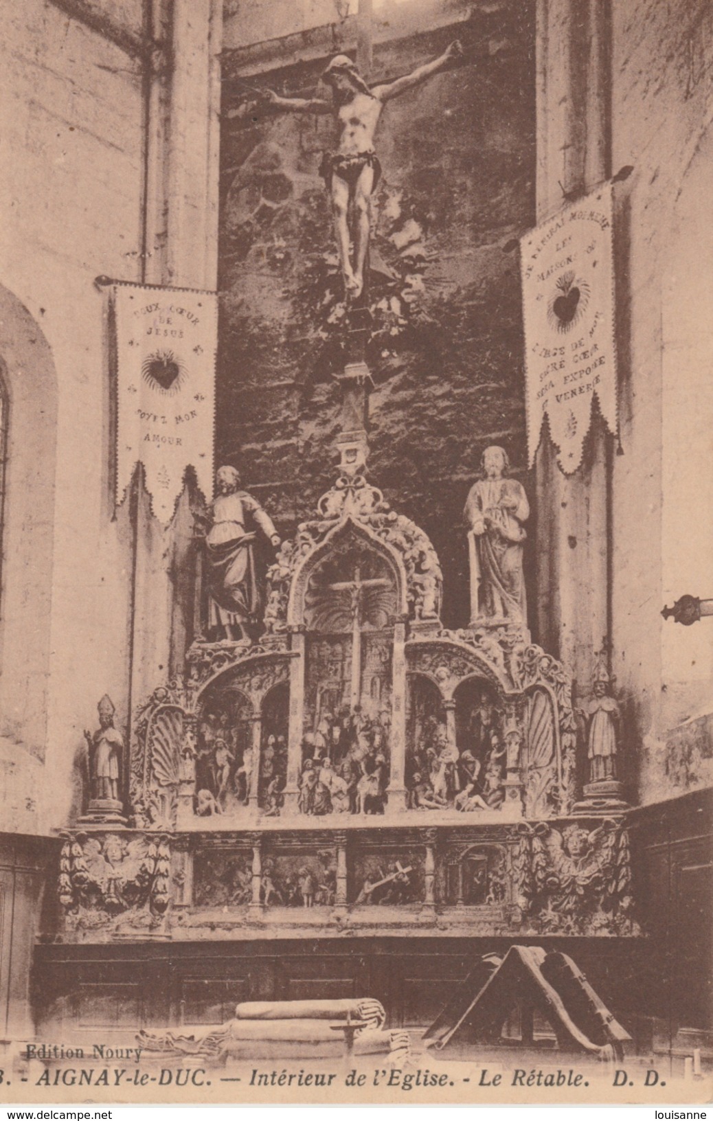 17 / 4 / 242  -  AIGNAY -LE - DUC  ( 21 )  INTÉRIEUR  DE  L'ÉGLISE - Aignay Le Duc