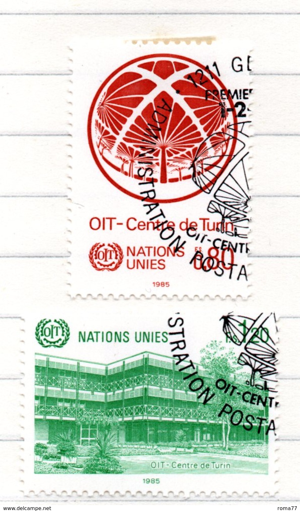 89 - NAZIONI UNITE ONU Ginevra 1985 , Unificato N. 127/128  Usato - Oblitérés