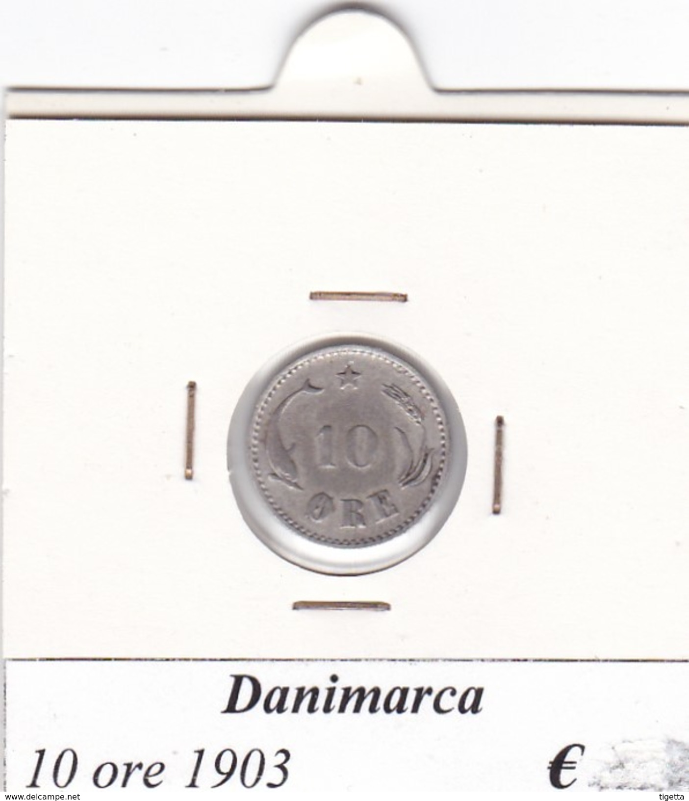 DANIMARCA   10 ORE  1903  COME DA FOTO - Danimarca