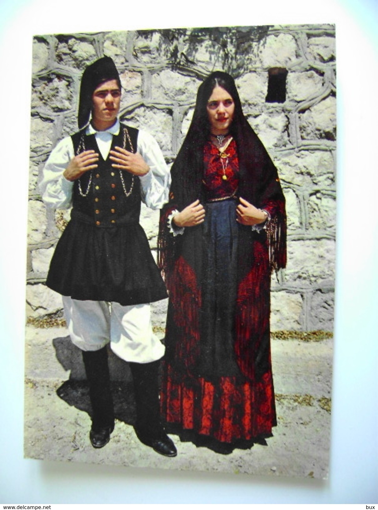 COSTUMI  SARDI  FLUMINIMAGGIORE   SARDEGNA  CAGLIARI  COSTUME VIAGGIATA COME DA FOTO ITALY ITALIE - Vestuarios