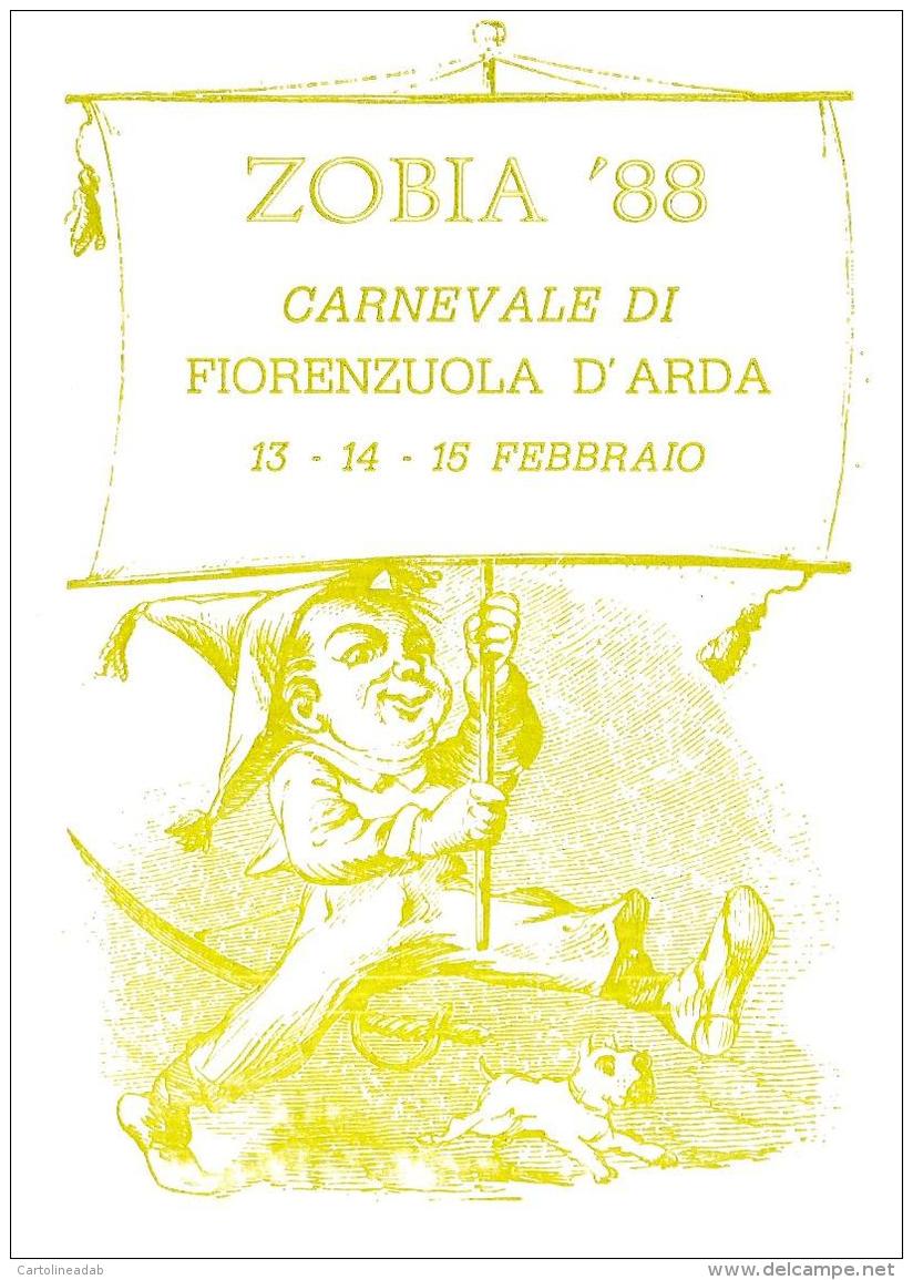 [MD1031] CPM - IN RILIEVO - FIORENZUOLA D'ARDA (PIACENZA) - CARNEVALE - ZOBIA - BERTOLETTI - NV 1988 - Piacenza