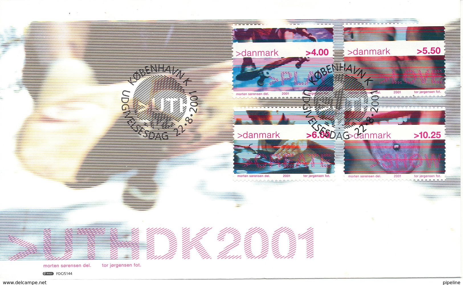 Denmark FDC 22-8-2001 Youth Culture Complete Set Of 4 With Cachet - FDC
