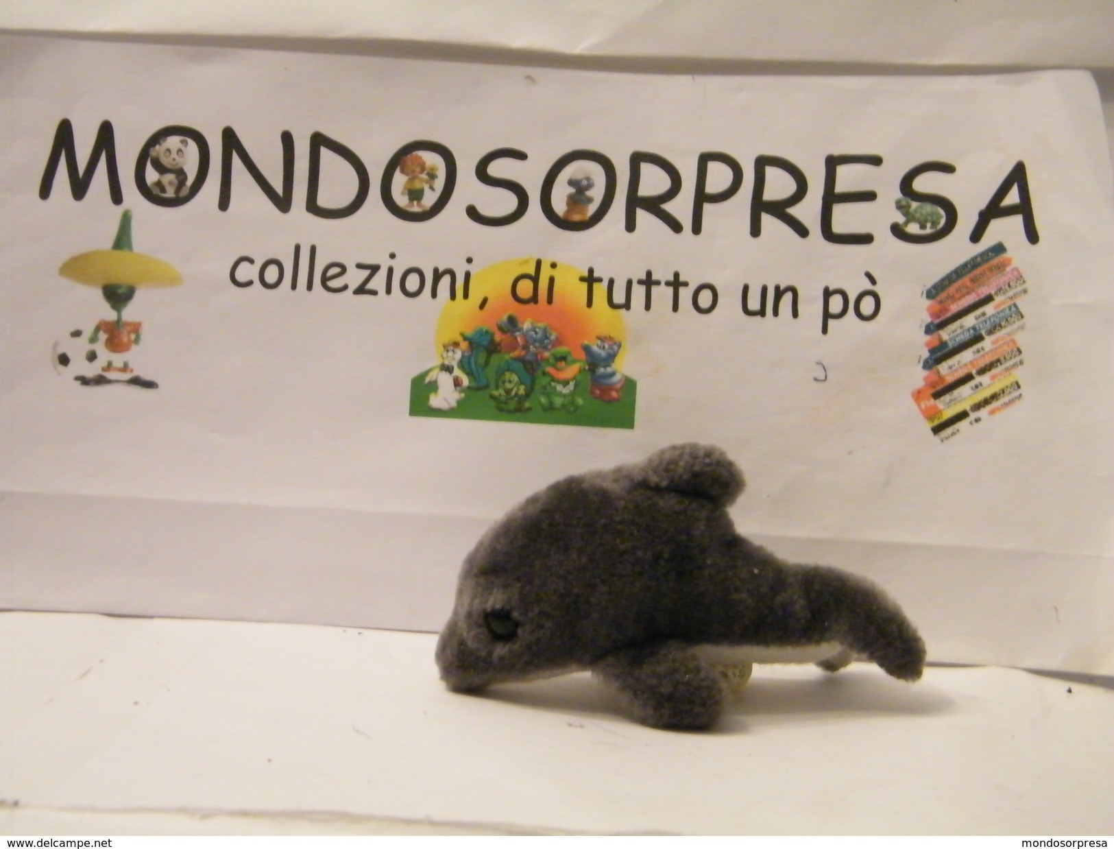 MONDOSORPRESA, PUPAZZI PELUCHE MOTTA CERCAFFETTO, (SC62-31),  DELFINO - Maxi (Kinder-)