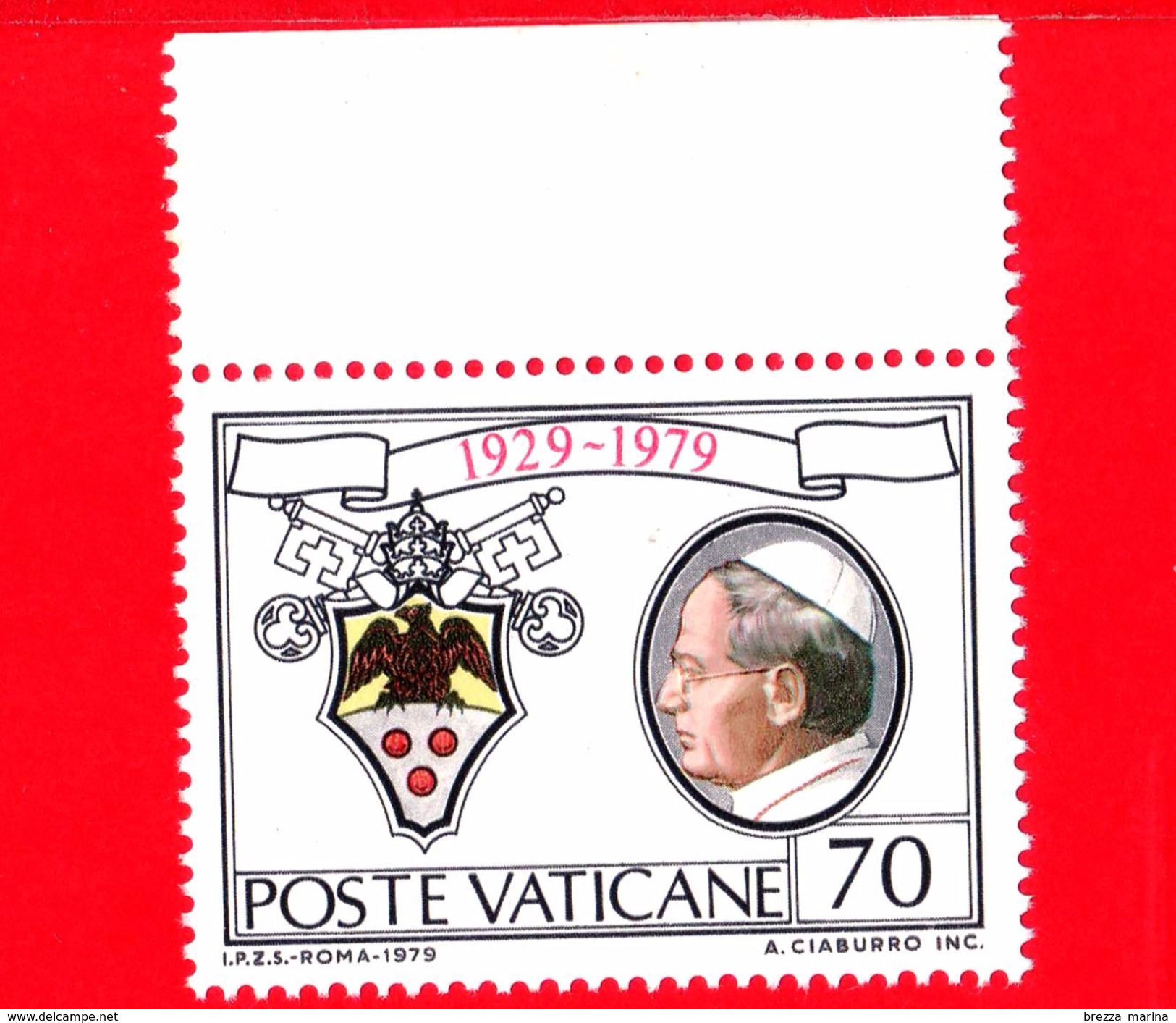 Nuovo - MNH - VATICANO - 1979 - 50º Anniversario Dello Stato Della Città Del Vaticano - Pio XI - 70 - Ongebruikt