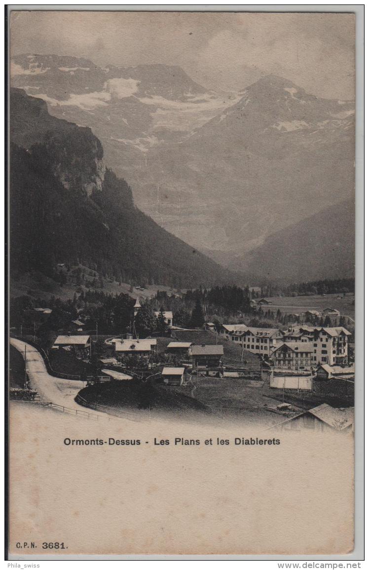 Ormonts-Dessus - Les Plant Et Les Diablerets - Phototypie No. 3681 - Ormont-Dessus 