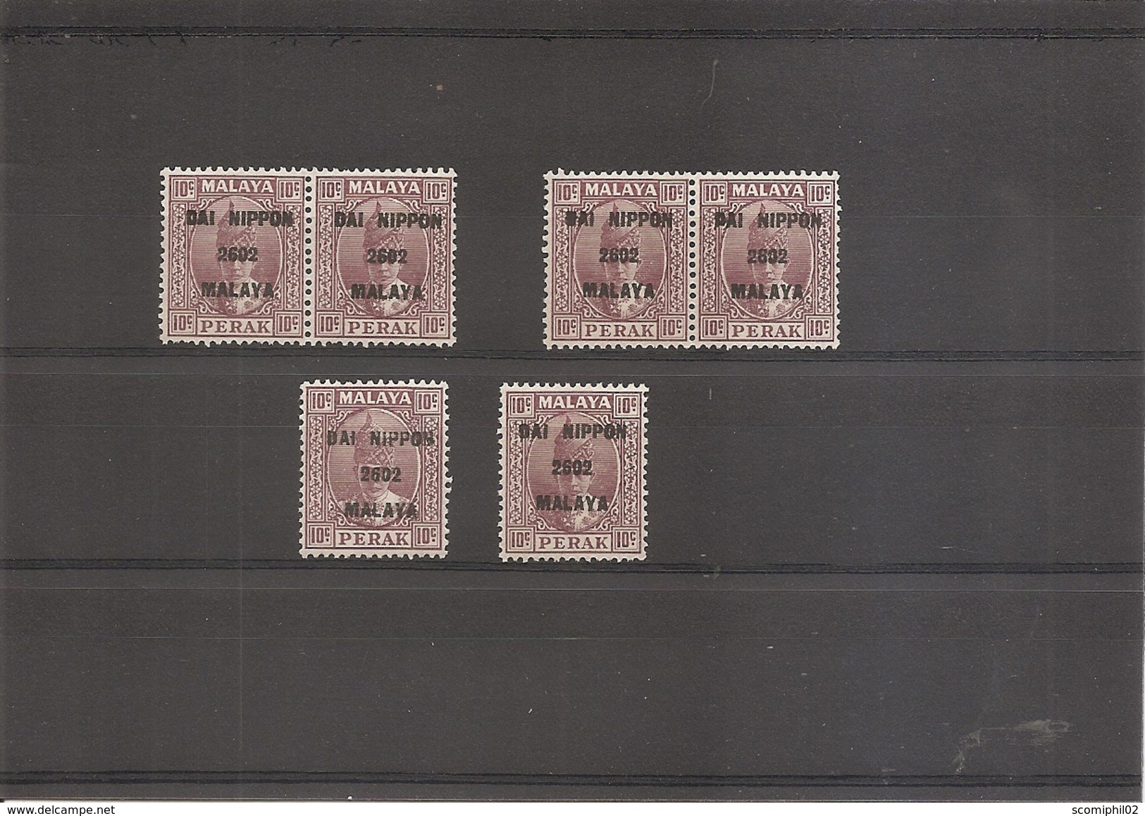 Pérak -Occupation Japonaise ( 15 XXX -MNH- 6 Exemplaires) - Perak