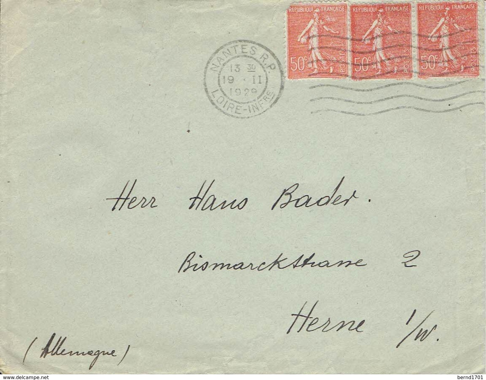 Frankreich / France - Umschlag Echt Gelaufen / Cover Used (L832) - Briefe U. Dokumente