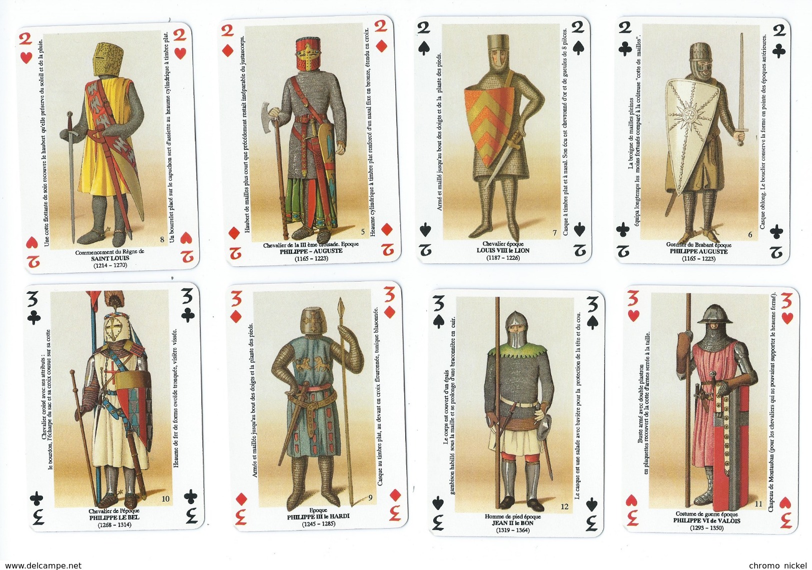 Les Armures Jeu De 52 Cartes + 2 Jokers De Charlemagne à Louis XIII  Neuf Avec La Boîte  Voir 9 Scans - Autres & Non Classés