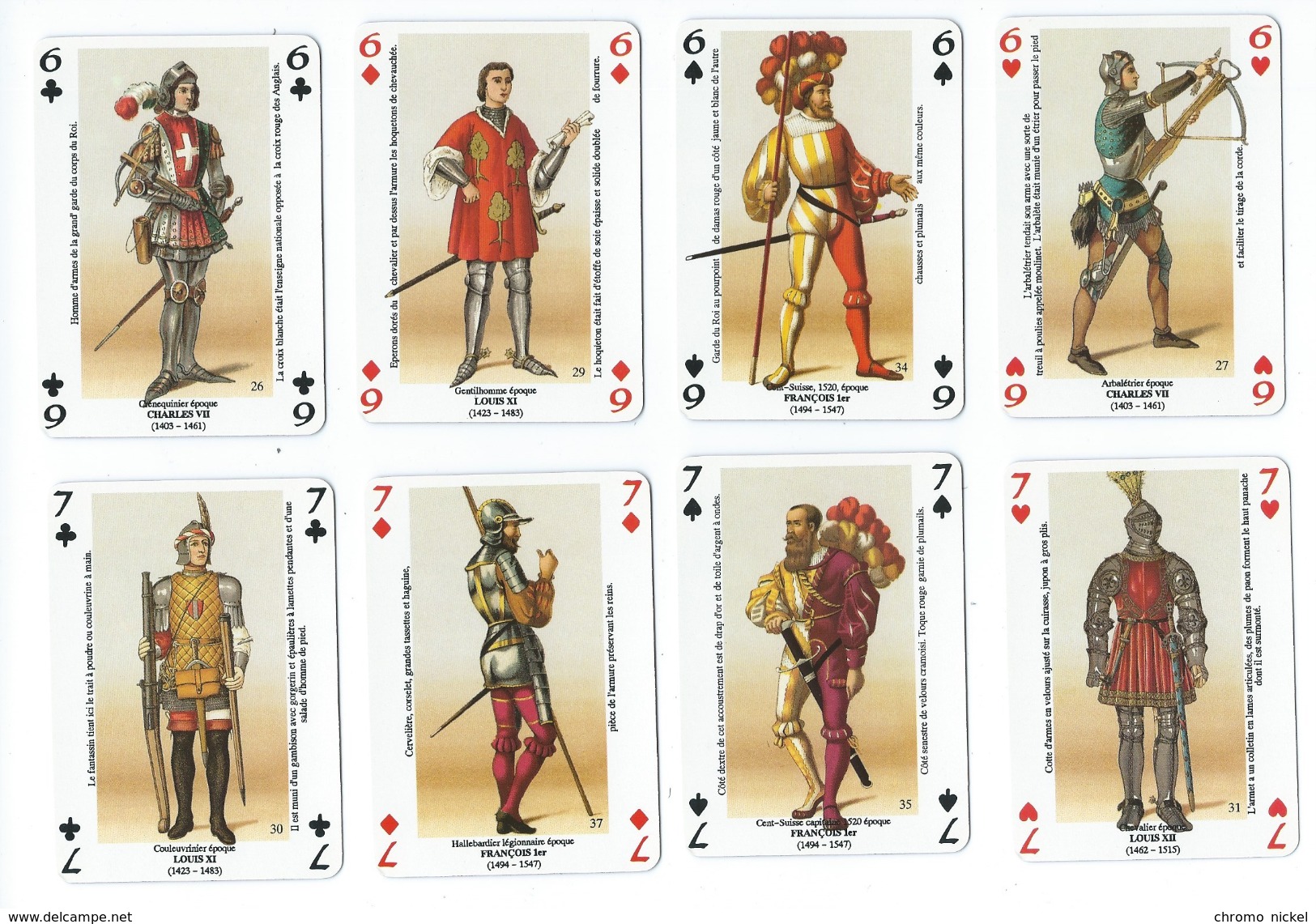 Les Armures Jeu De 52 Cartes + 2 Jokers De Charlemagne à Louis XIII  Neuf Avec La Boîte  Voir 9 Scans - Autres & Non Classés