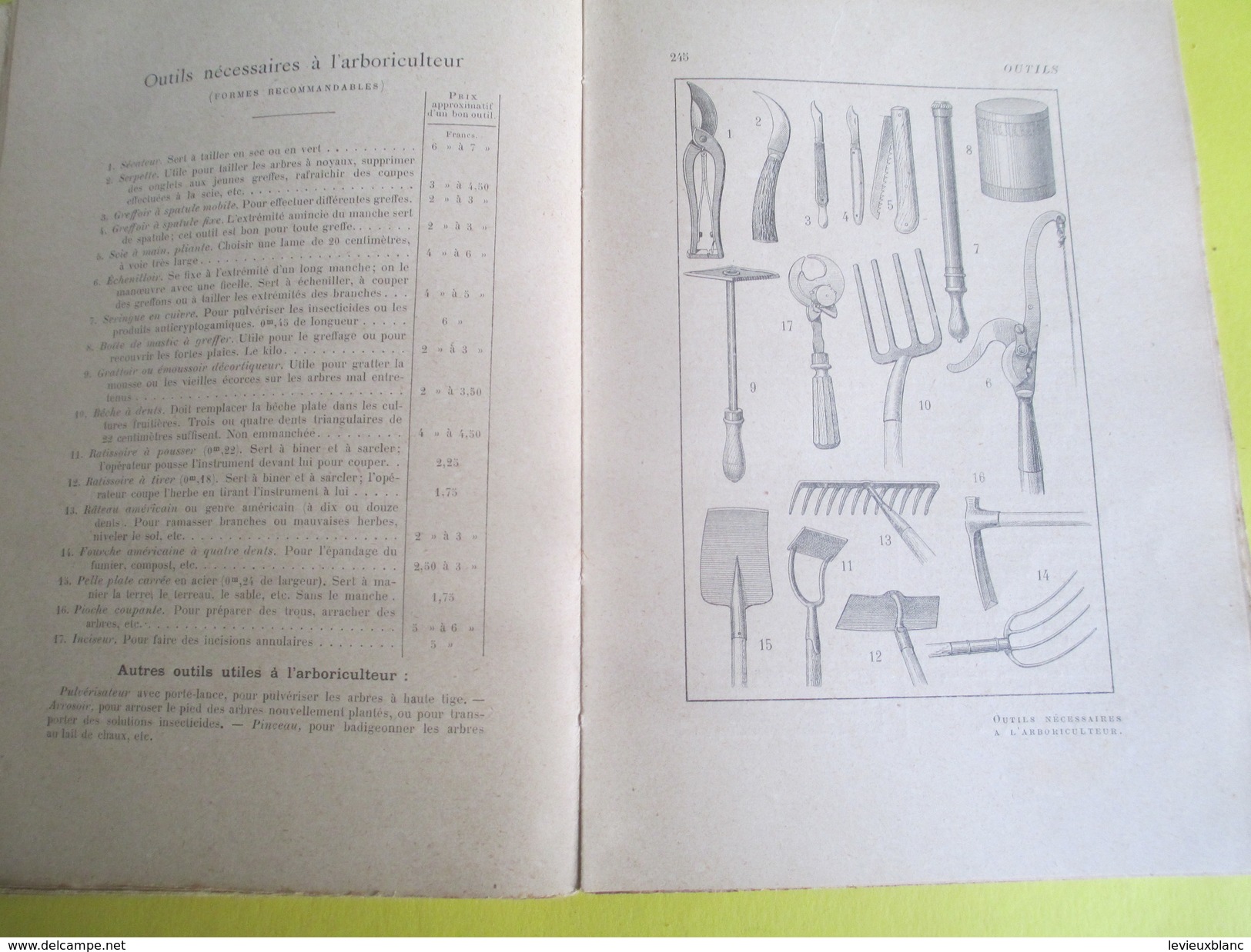 Arboriculture fruitière en images / 101 planches / J Vercier/Larousse/254 pages /Vers 1907      LIV115