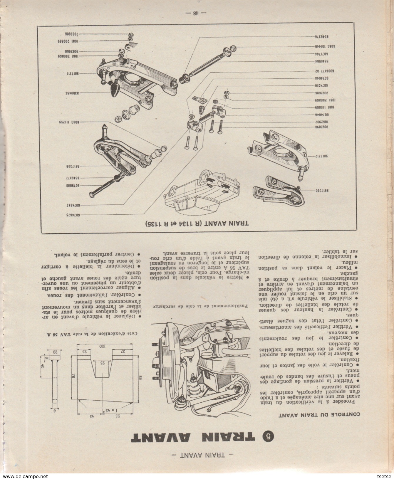 Revue Technique Automoblile ( RTA ) - Renault 8 " Gordini " - 1971 - Auto