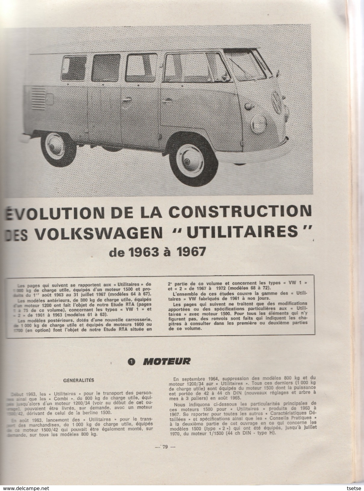 Revue Technique Automoblile ( RTA ) - Volkswagen " Coccinelle " Et Utilitaires- 1974 - Auto