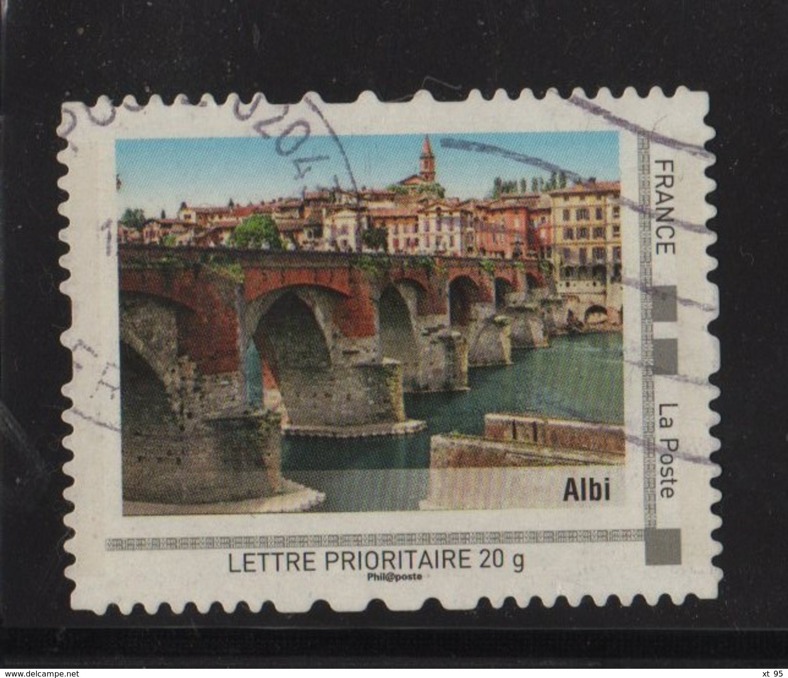 Timbre Personnalise Oblitere - Lettre Prioritaire - Albi - Used Stamps