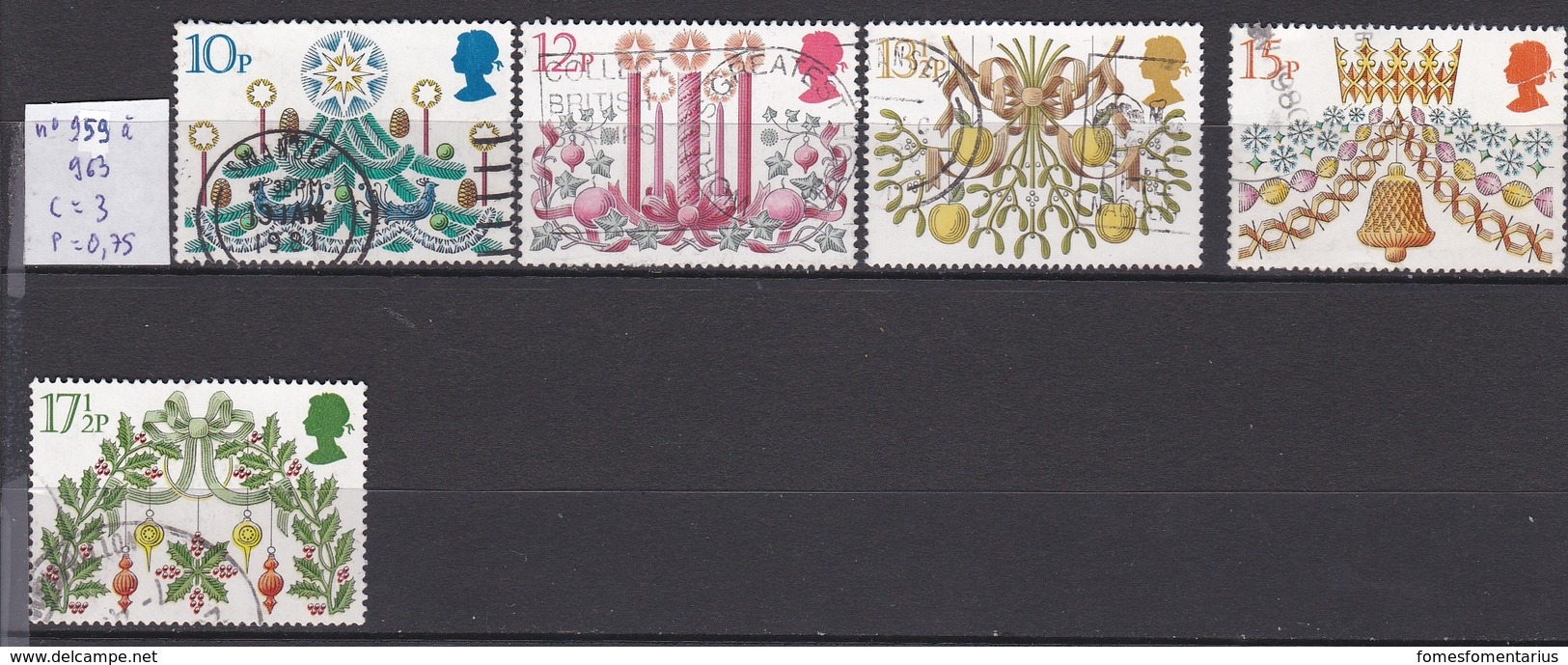 N° 959 à 963 - Used Stamps