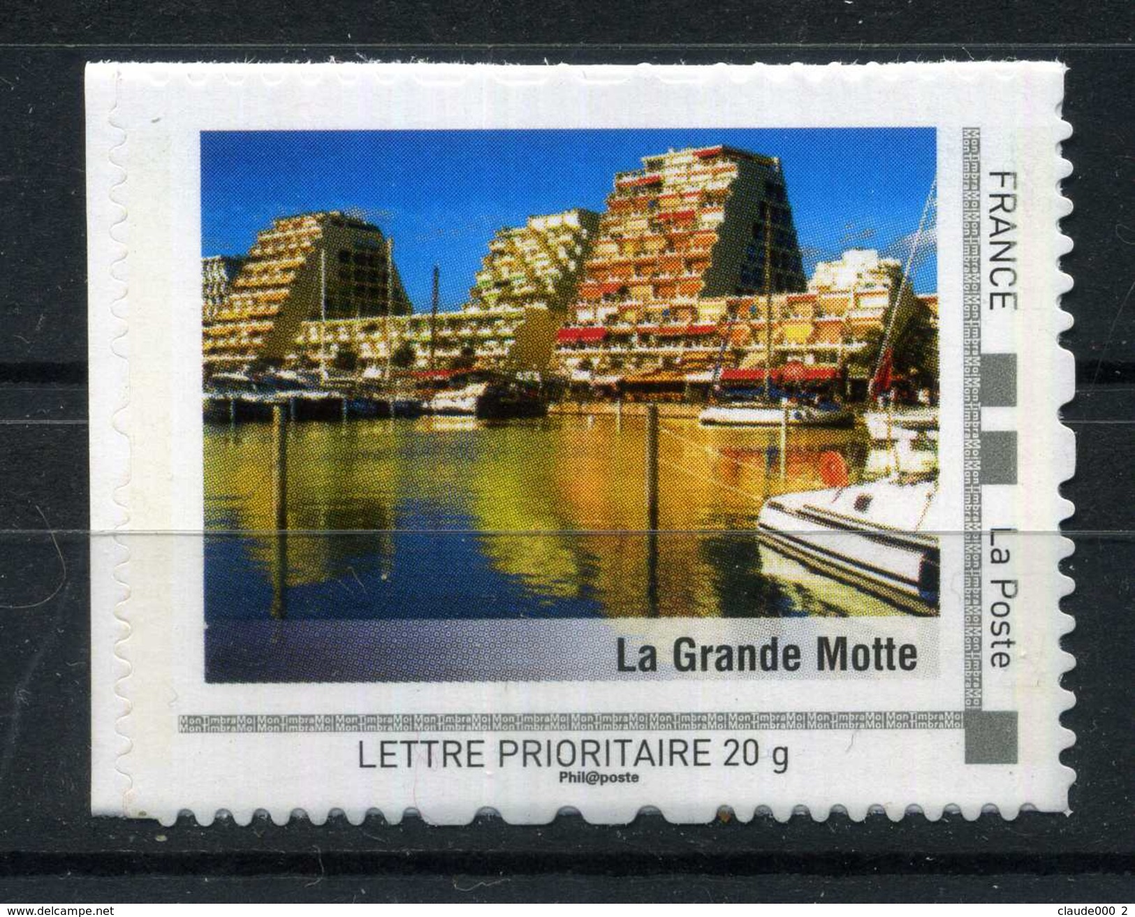 La Grande Motte Adhésif Neuf ** . Collector " Le Languedoc-Roussillon "  2009 - Collectors