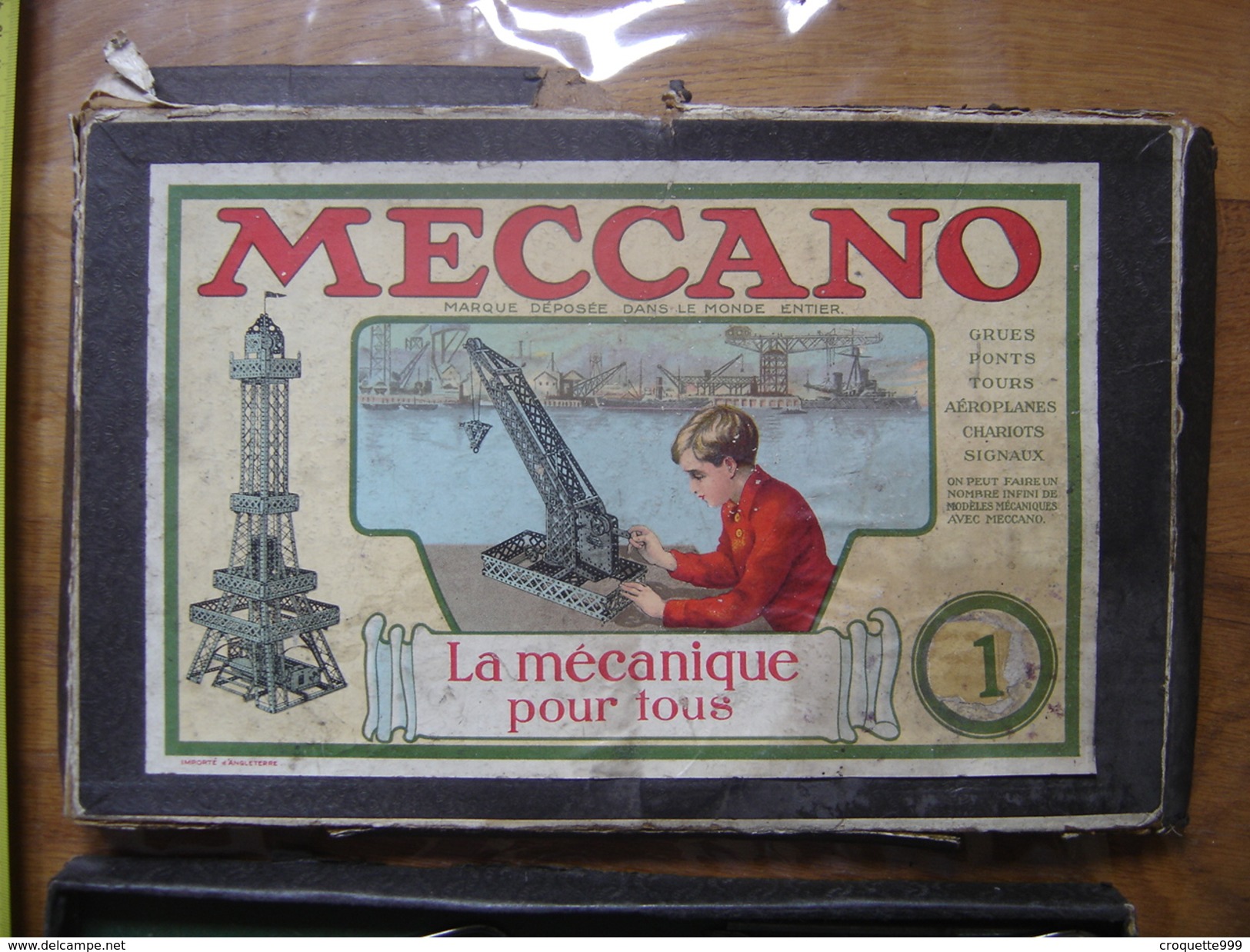 Ancien JEU JOUET MECCANO Construction Diverses Pieces 2 Boites - Meccano