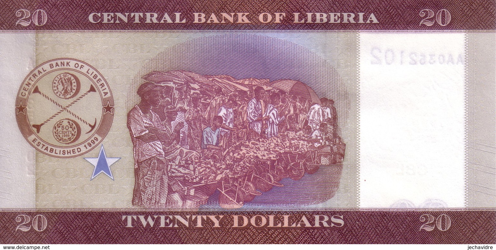 LIBERIA   20 Dollars  Emission De 2016    ***** BILLET  NEUF ***** - Liberia