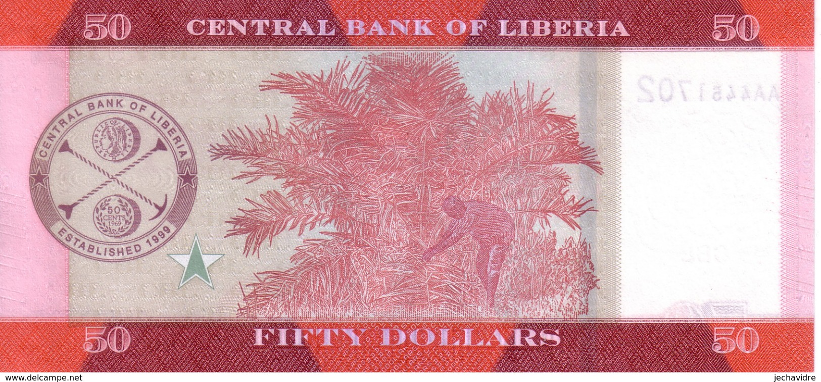 LIBERIA   50  Dollars  Emission De 2016    ***** BILLET  NEUF ***** - Liberia