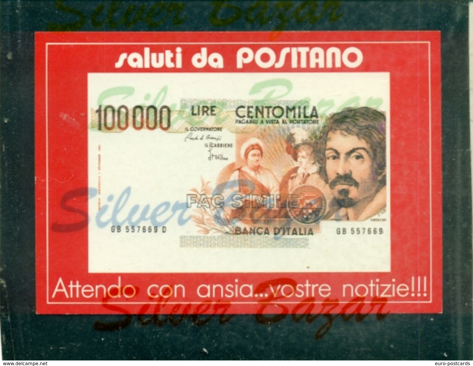 POSITANO-CENTOMILA-WALT DISNEY-ZIO PAPERONE - MARCOFILIA - Monete (rappresentazioni)