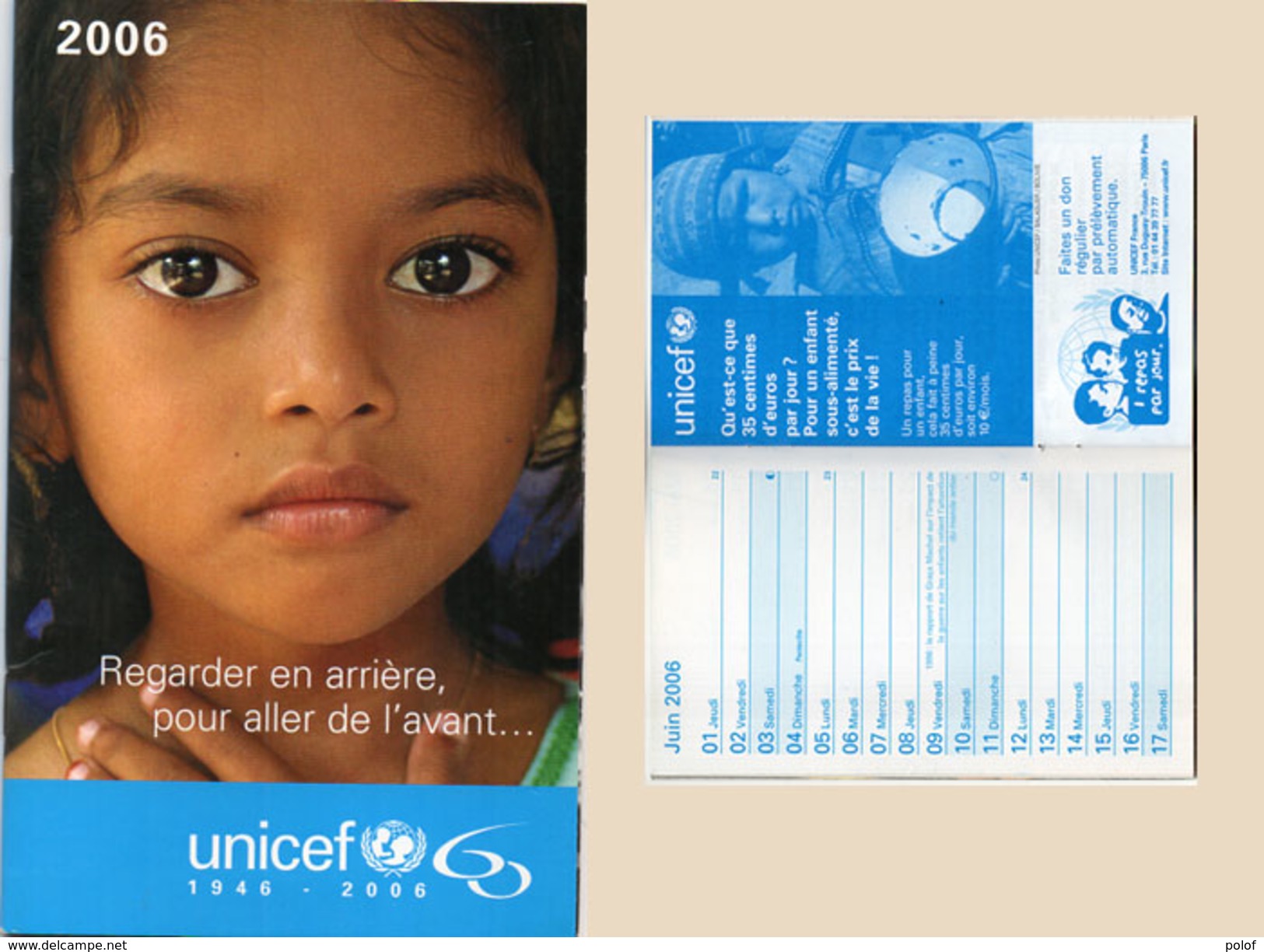 Agenda UNICEF 2006 Avec Calendrier   ( 96296) - Petit Format : 2001-...