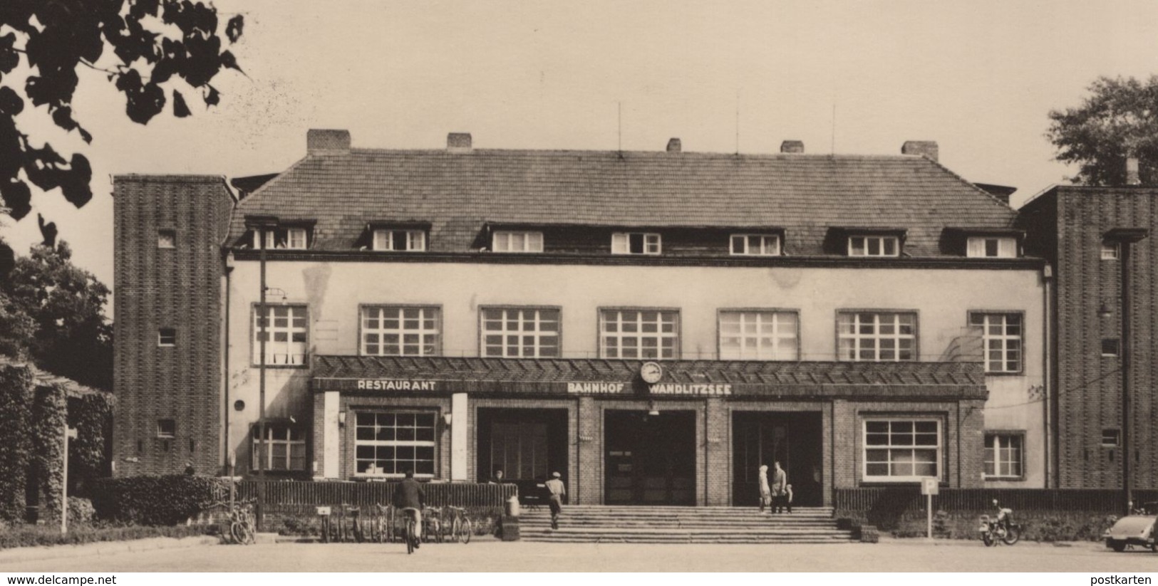 ÄLTERE POSTKARTE WANDLITZSEE BAHNHOF RESTAURANT GEMEINDE WANDLITZ Station Gare Postcard Cpa AK Ansichtskarte - Wandlitz