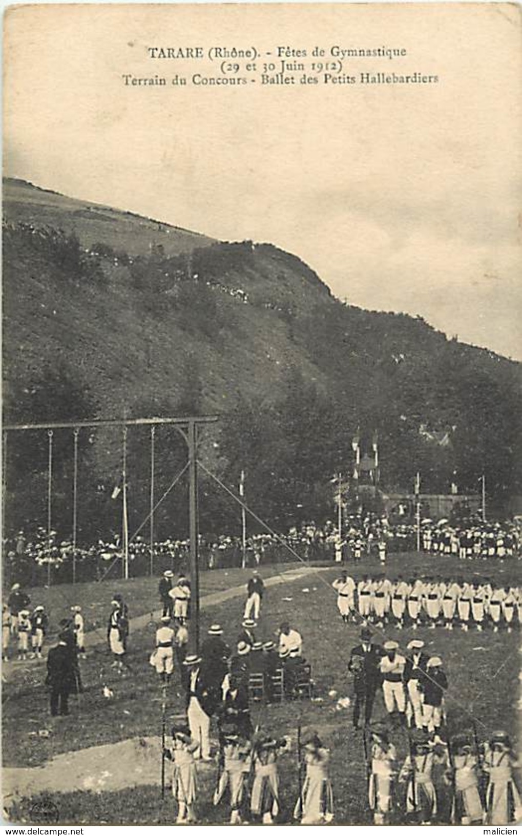 -dpts Div.-ref-PP153- Rhone - Tarare - Fetes De Gymnastique 1912 - Terrain Du Concours - Petits Hallebardiers - - Tarare