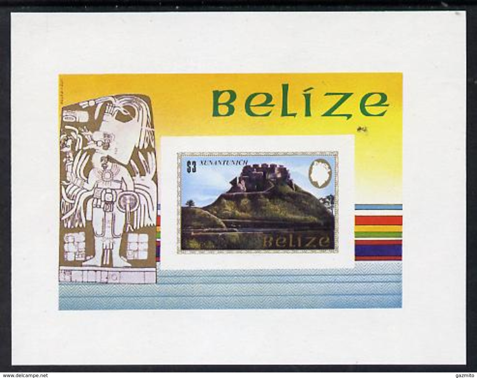 Belize 1983, Maya Monuments, BF IMPERFORATED - American Indians