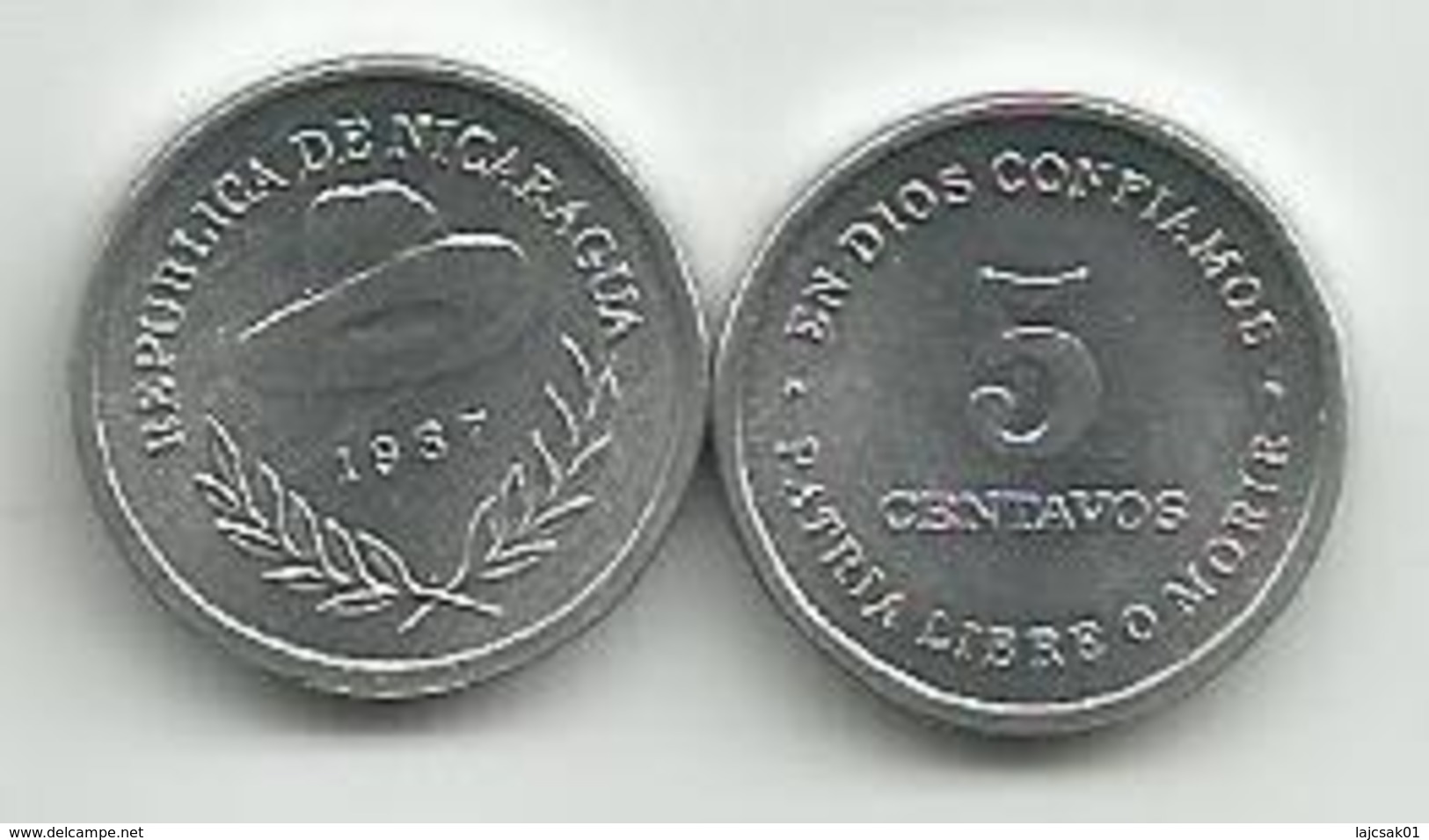 Nicaragua 5 Centavos 1987. UNC KM#55 - Nicaragua