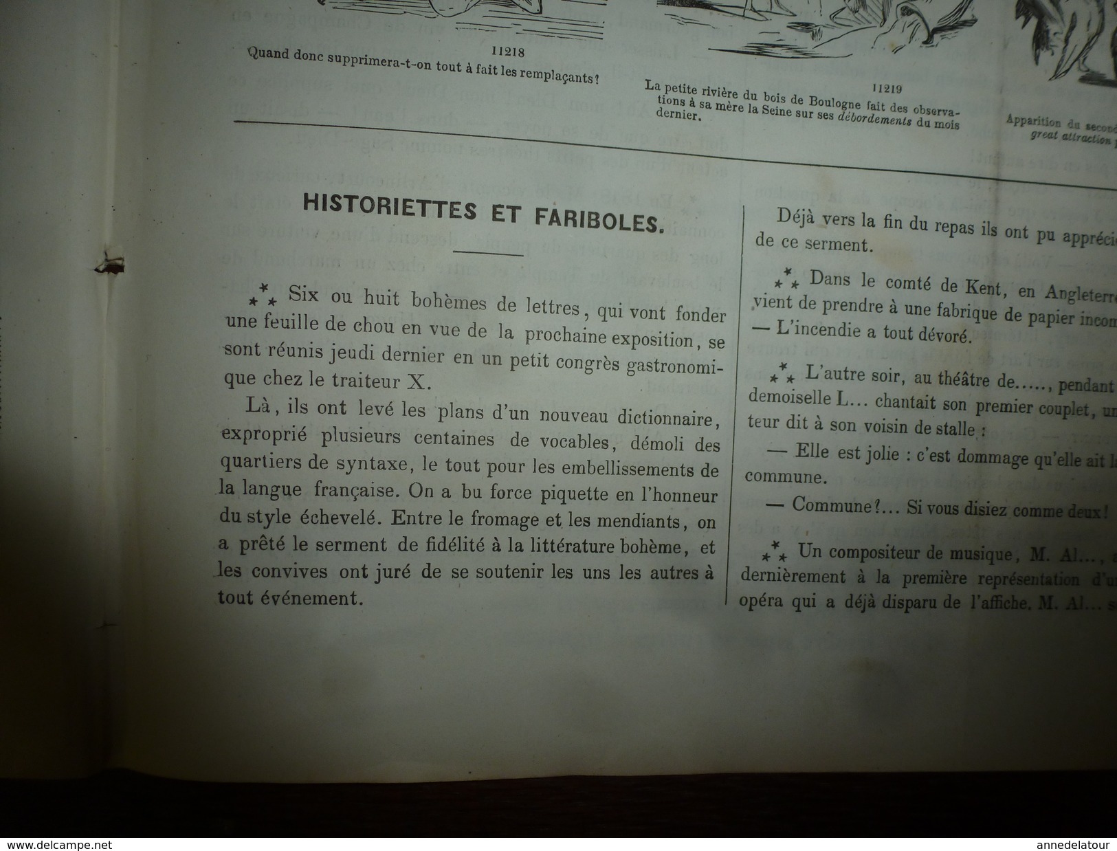 Revue De 1855 Par Nadar;  Femmes Gourmandes; Etc...origine Le Journal Pour Rire - Ohne Zuordnung