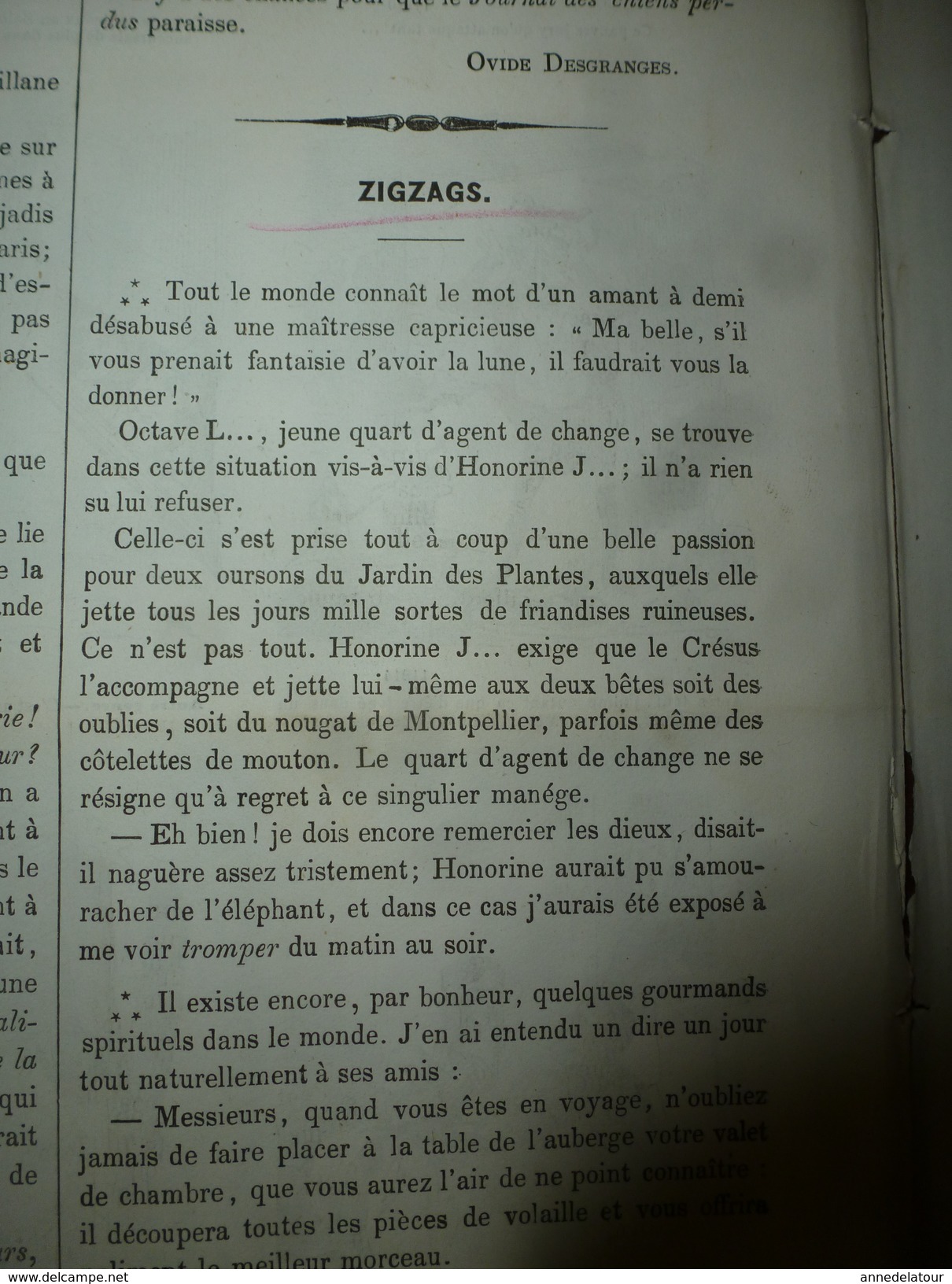 Revue De 1855 Par Nadar;  Femmes Gourmandes; Etc...origine Le Journal Pour Rire - Non Classés
