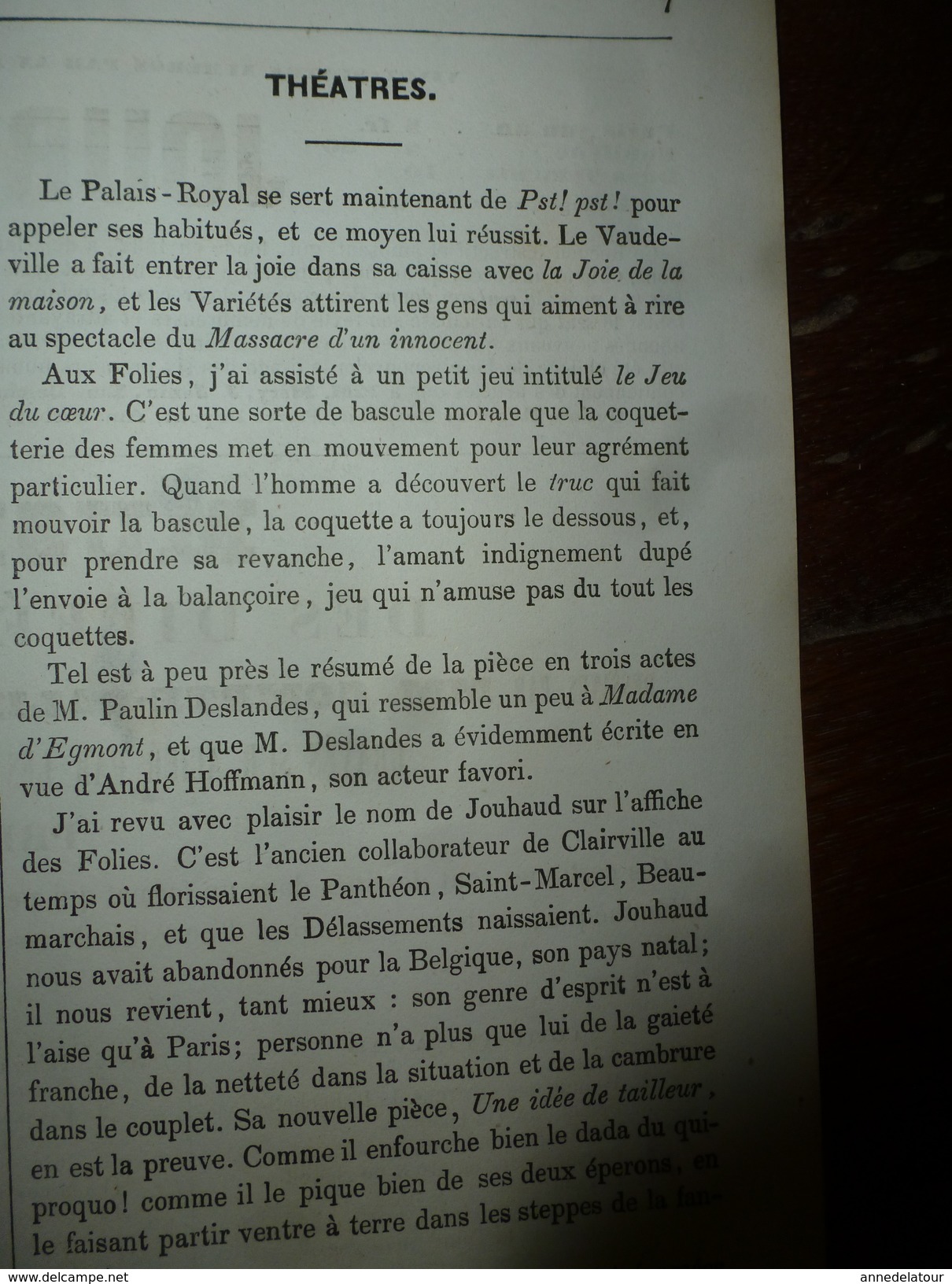 Revue de 1855 par Nadar;  Femmes gourmandes; etc...origine Le Journal pour Rire