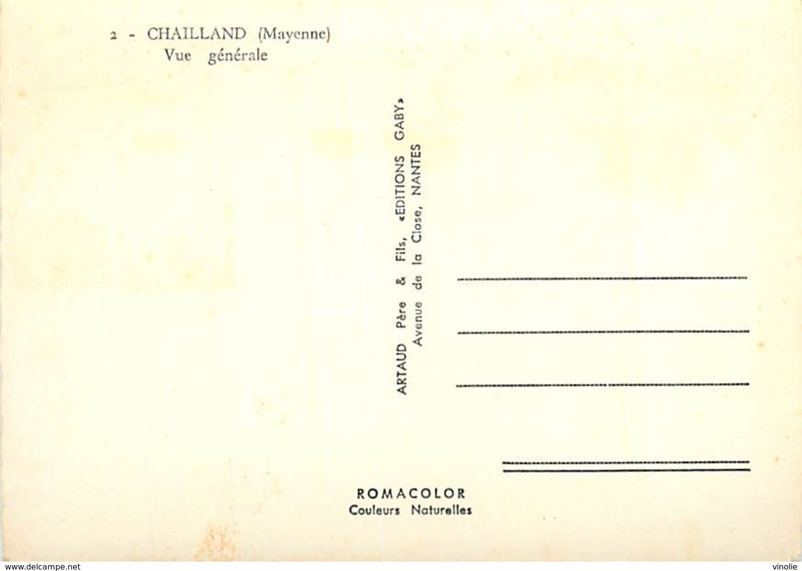PIE-T-17-1755 : CHAILLAND - Chailland