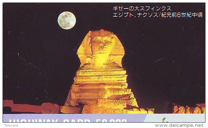 Carte Prépayée  Japon * Egypte (319) SPHINX * PYRAMIDE * KARTE EGYPT Related * Ägypten PREPAID CARD Japan - Landschaften