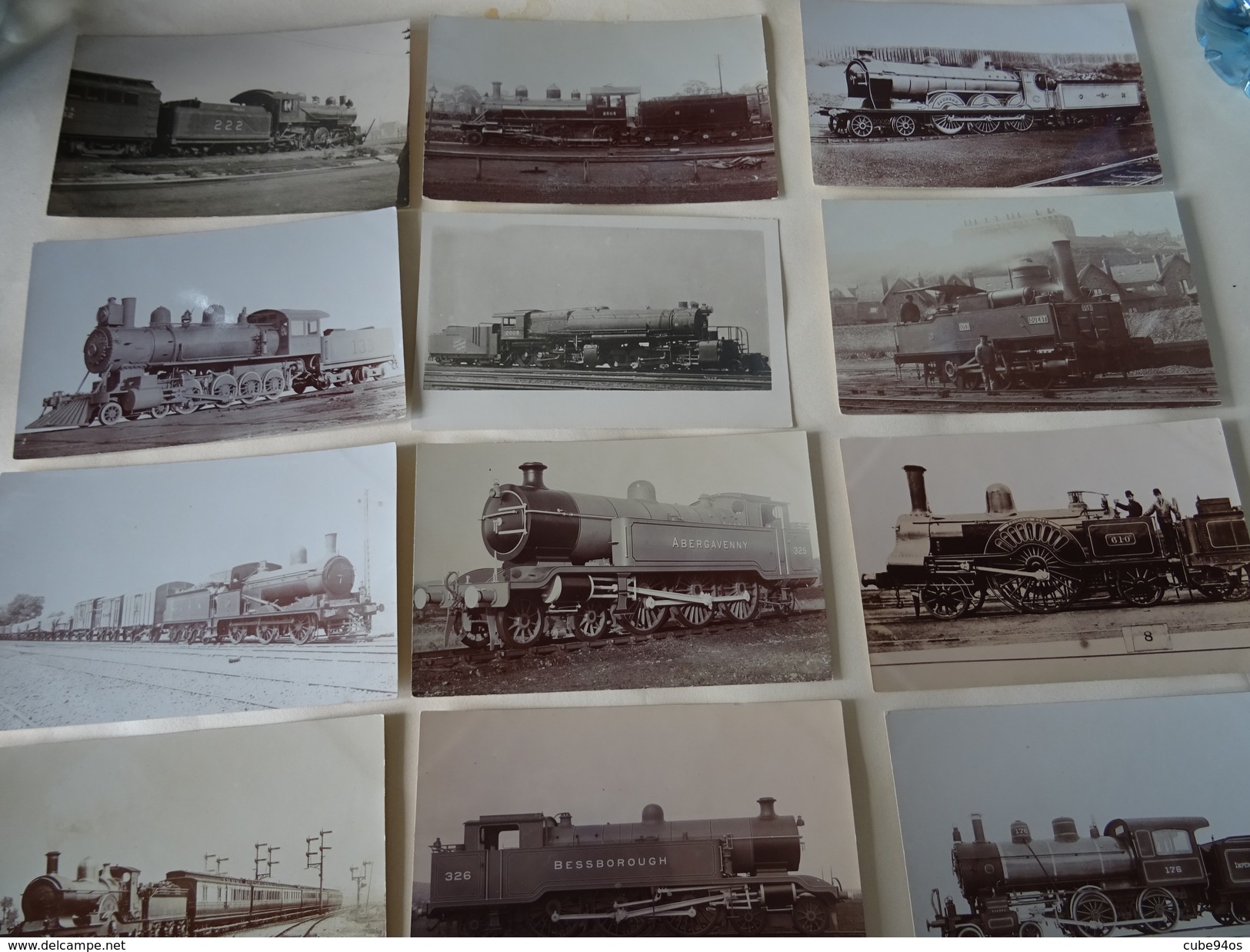 LOT DE + DE 200 CPA -CARTES PHOTOS   TRAINS FRANCAIS ET ETRANGERS;