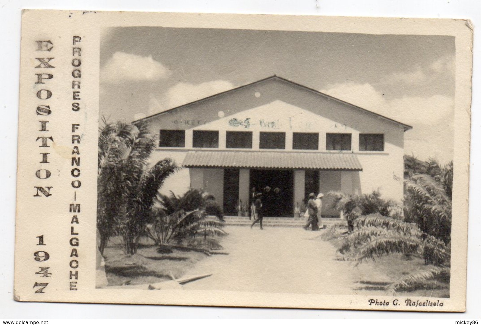 Madagascar--TANANARIVE-1947-Expo Progrès Franco-Malgache (animée)--Beau Cachet Concordant+ Timbre......pas Très Courante - Madagascar