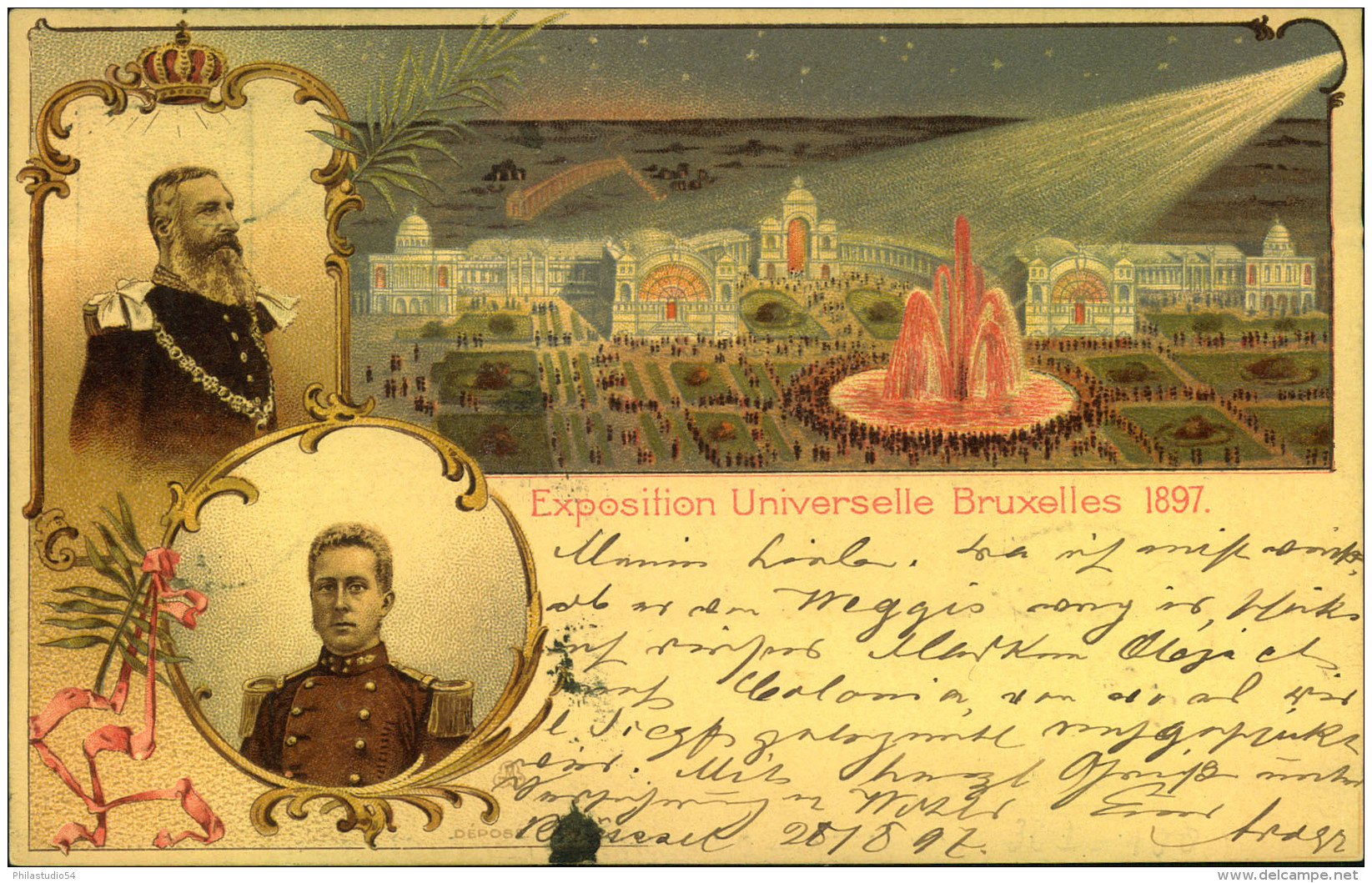 1897, Uprated Stationery Card ""Exposition Universelle Bruxelles 1897"" - Autres & Non Classés