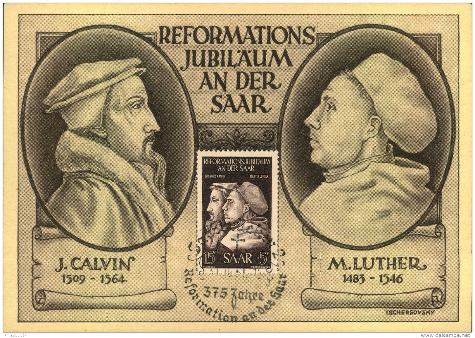 LUTHER, KIRCHE, Religion, Sonderkarte ""375 Jahre Reformation An Der Saar"" - Christianity