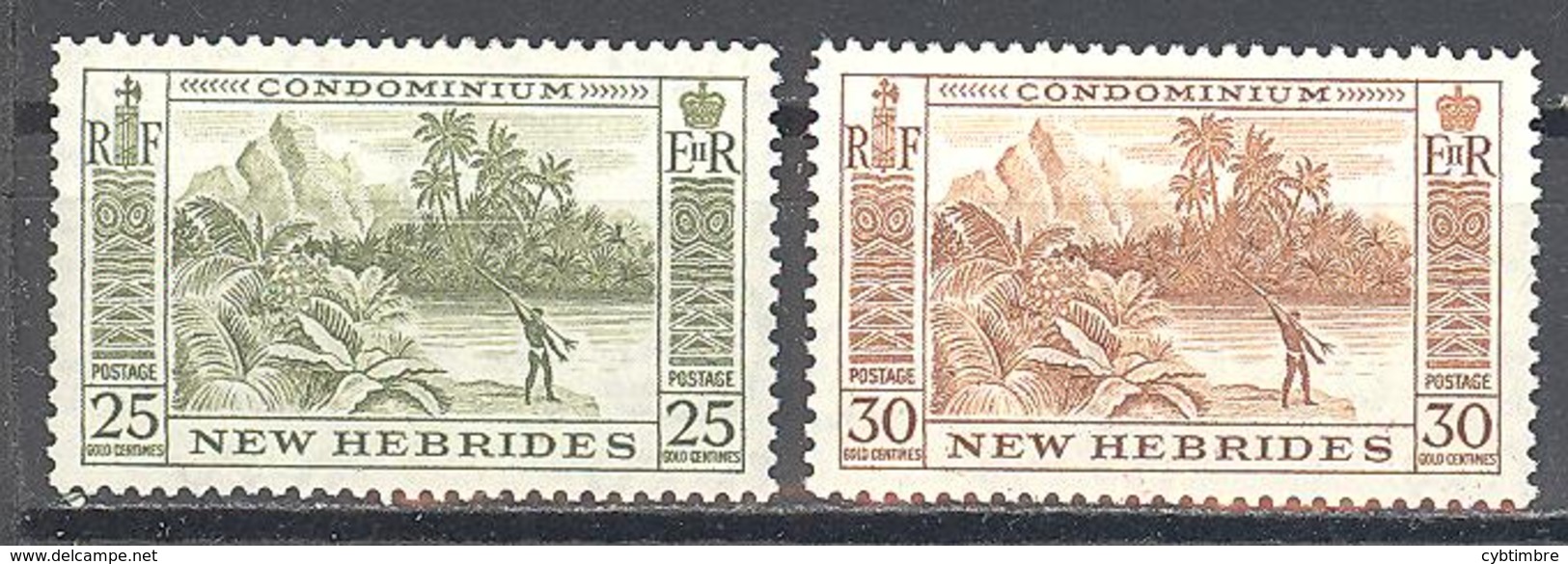 Nouvelles Hébrides: Yvert N° 190/191* - Nuevos