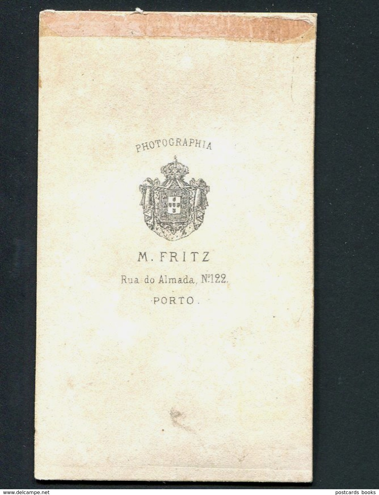 Fotografia Antiga - Sepia M.FRITZ  (MARIA - Familia BRANDÃO DE MELO). Old Photo CDV PORTUGAL - Old (before 1900)