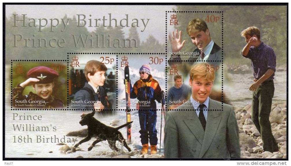 South Georgia 2000 - 18e Ann Du Prince Williams - BF Neufs*** (MNH) - Zuid-Georgia