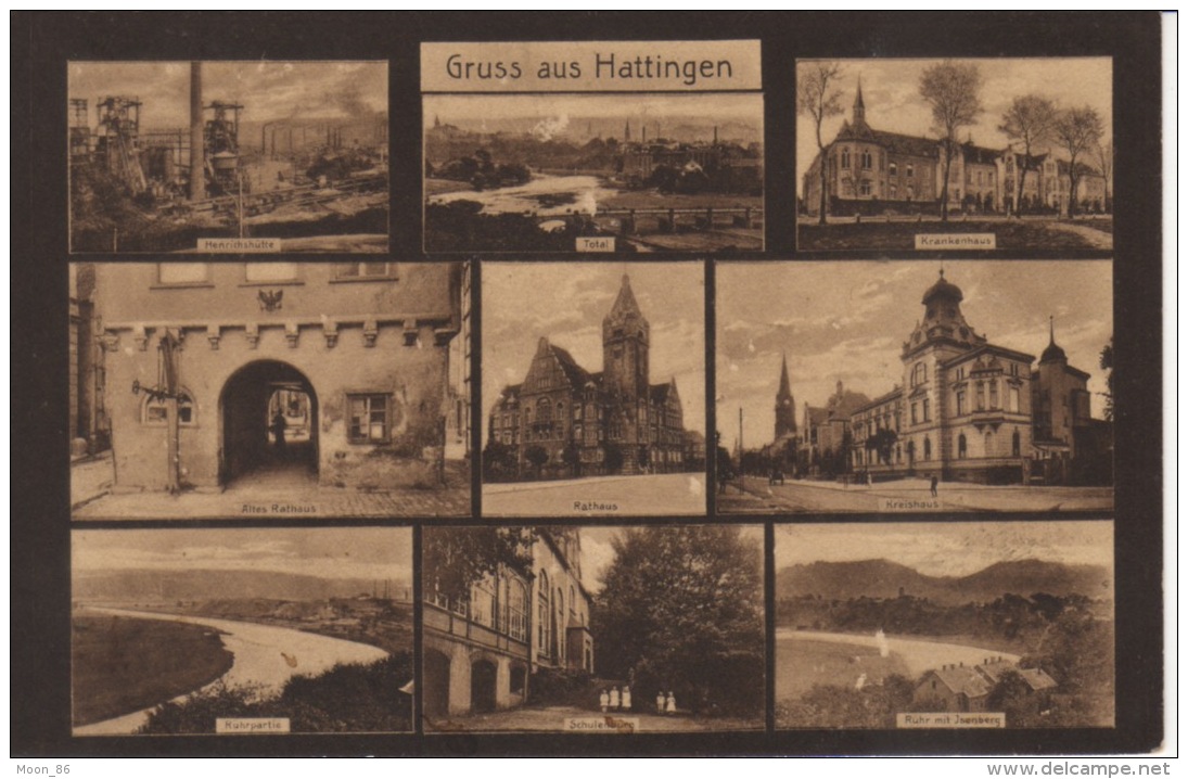 ALLEMAGNE - GRUSS AUS HATTIGNE    - HEINRICHSHÜTTE - Hattingen