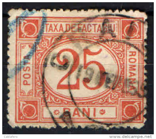 ROMANIA - 1898 - PACCHI POSTALI - USATO - Parcel Post
