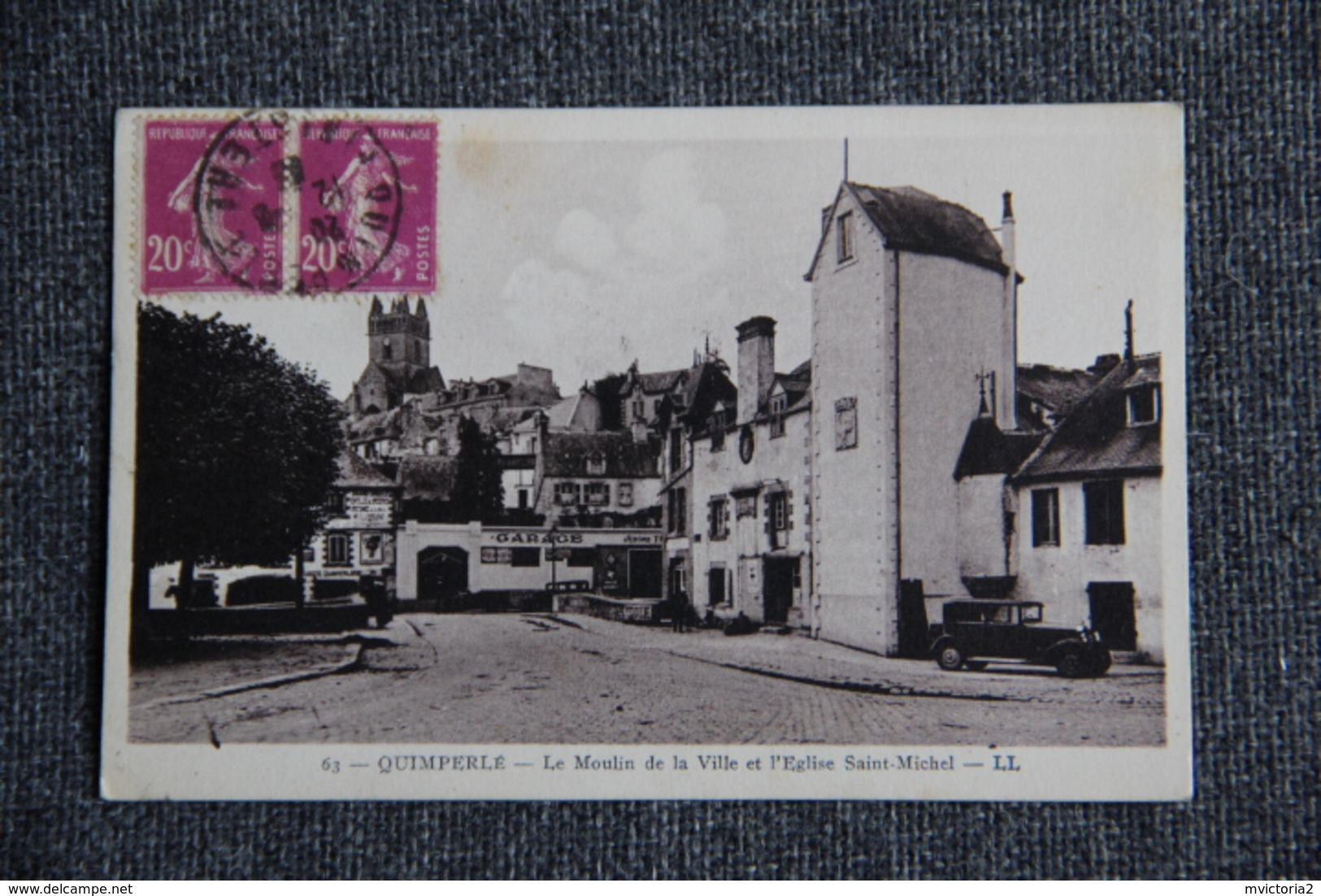 Quimperlé - Le Moulin De La Ville Et L'Eglise ST MICHEL - Quimperlé