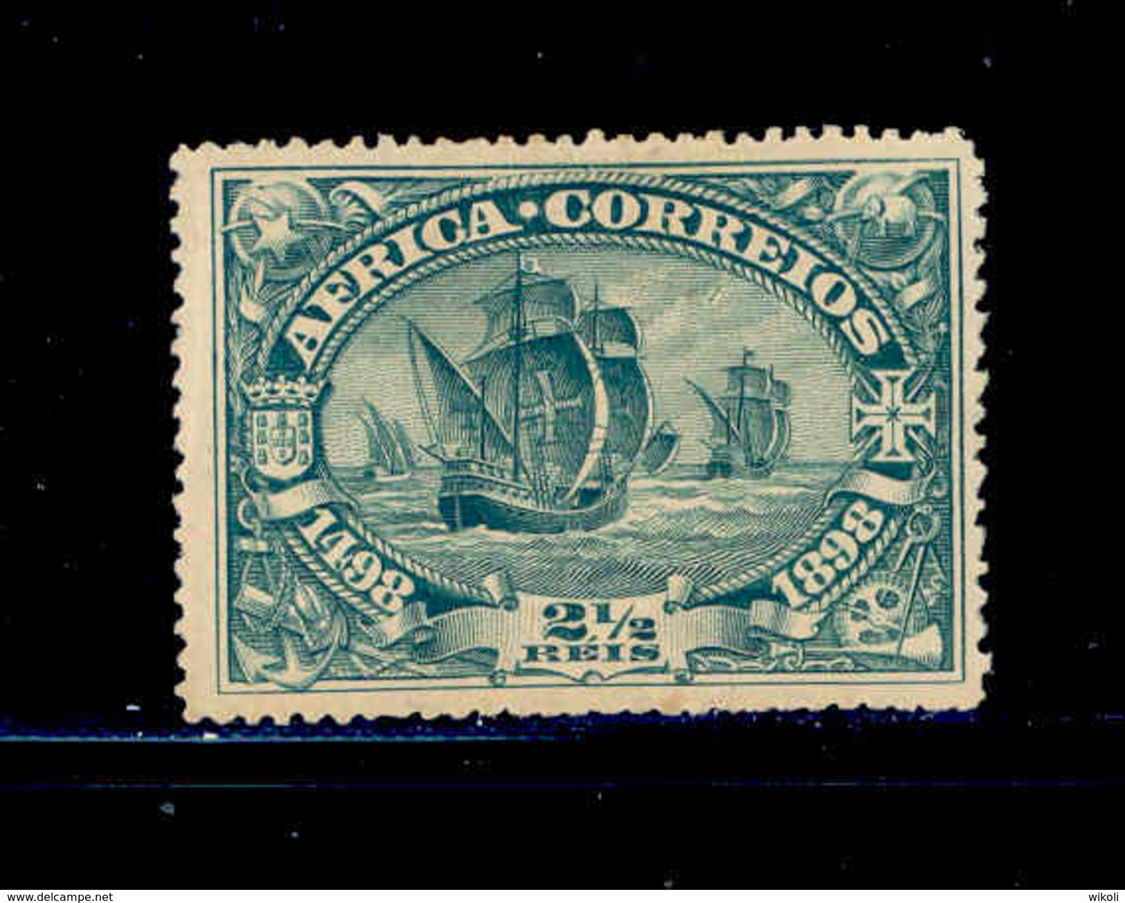 ! ! Portuguese Africa - 1898 Vasco Gama 2 1/2 R - Af. 01 - MH - Portuguese Africa