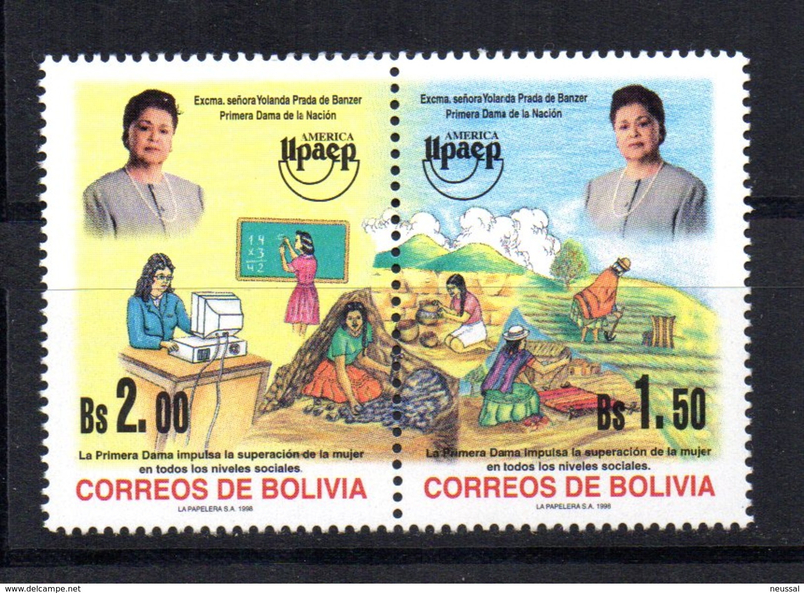Serie Nº 987/8  Upaep  Bolivia - Bolivia